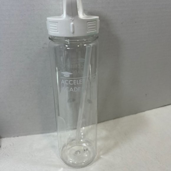 Acceleration Academies Clear Plastic Water Bottle 28oz - Picture 1 of 8